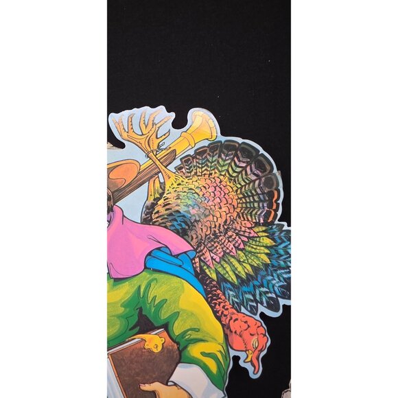 Vintage 1970s Beistle Co Thanksgiving Pilgrim Turkey Die Cuts - Picture 9 of 16